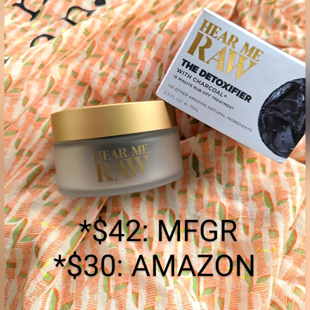 NWT 🌊🥰HEAR ME RAW🥰🌊 "the Detoxifier ⭐ w/ Charcoal+" 💚 FACIAL PURIFIER 2.5oz
